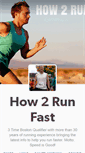 Mobile Screenshot of how2runfast.com